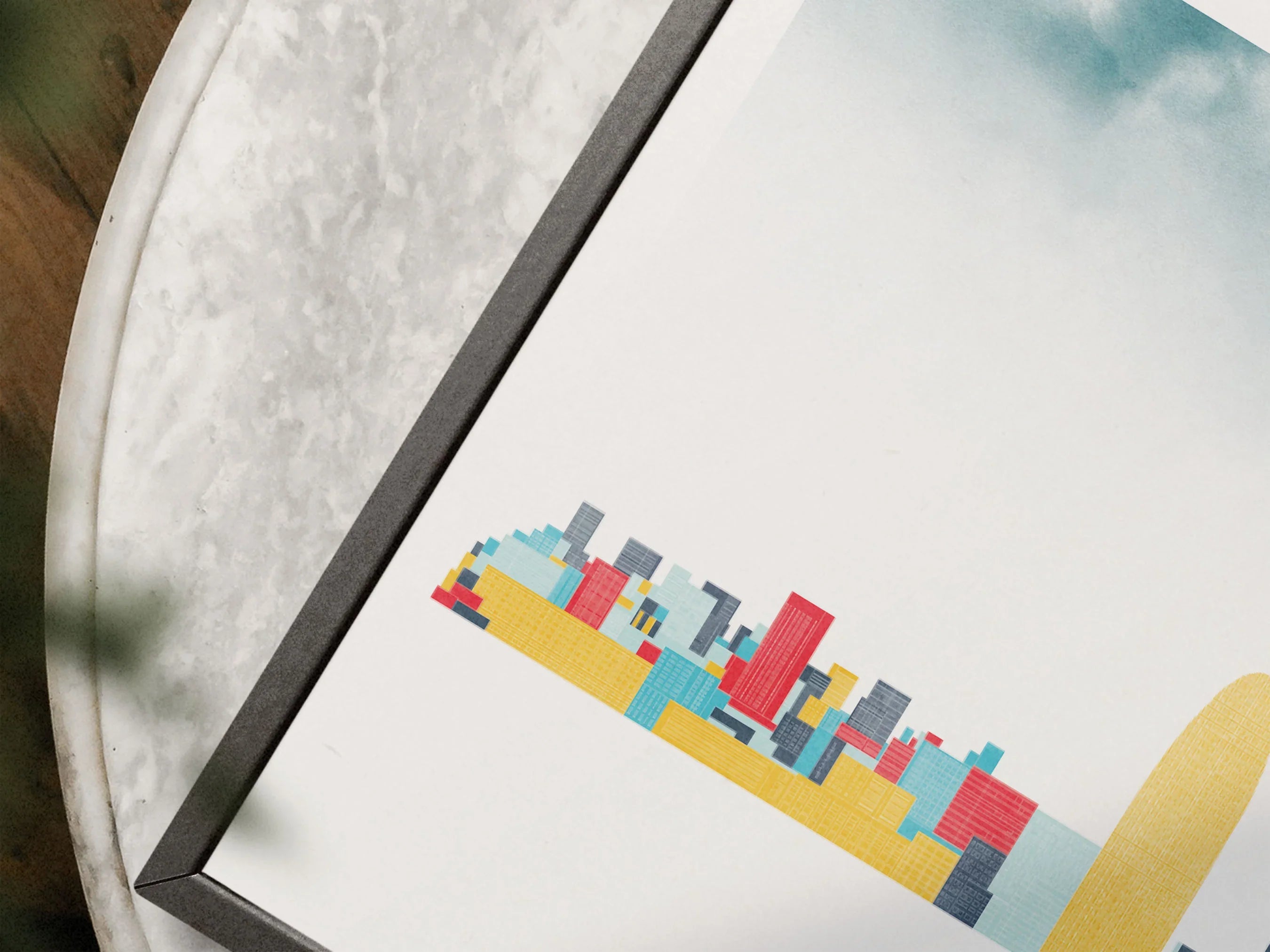 Barcelona Silhouette Triptych in Watercolor Style, Barcelona Skyline Poster, Barcelona Set of 3 Posters, Watercolor style