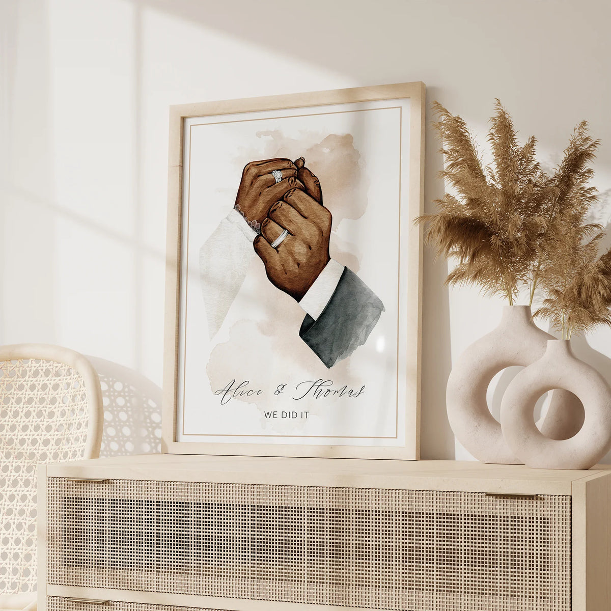 Custom Hands Posters- Wedding