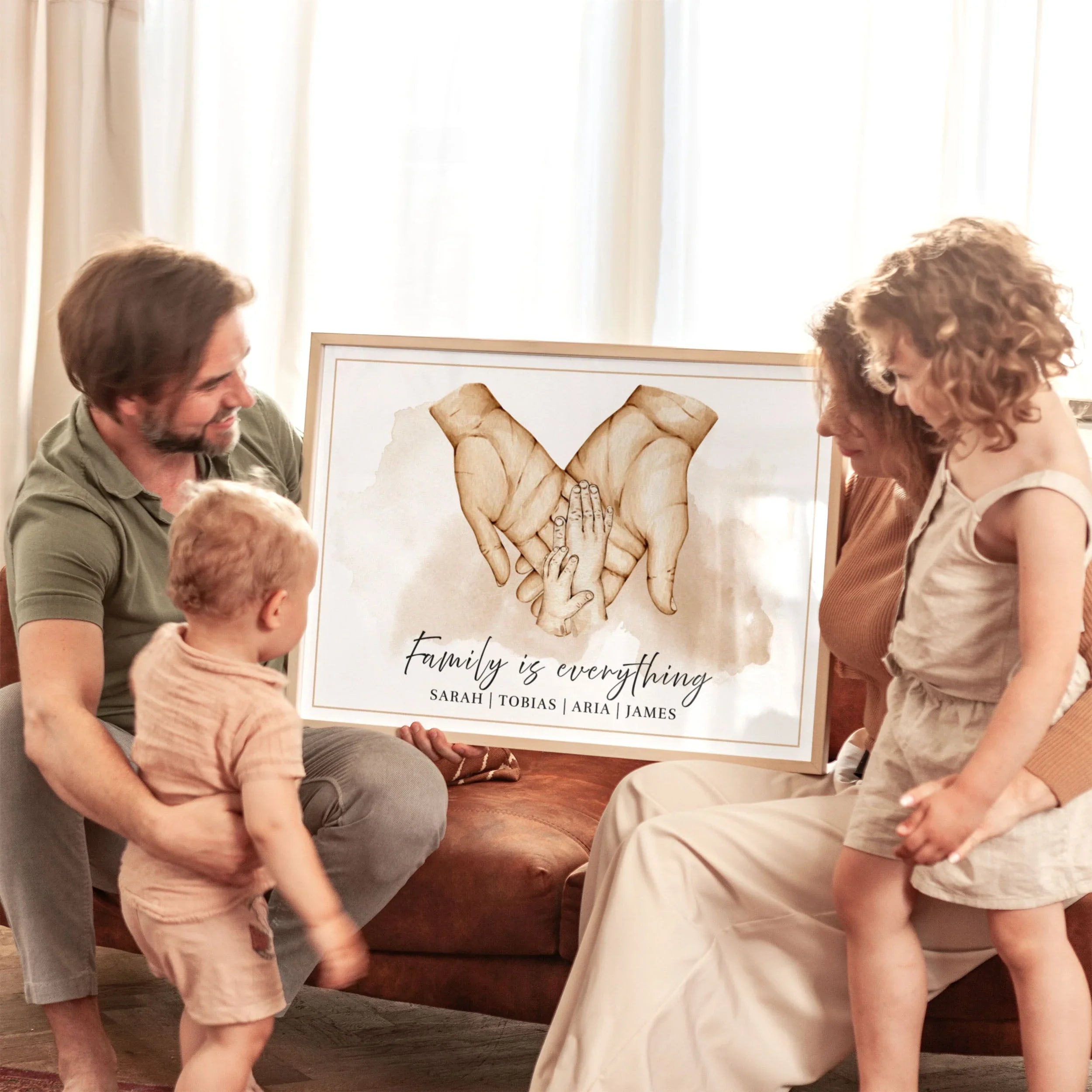 Custom Hands Posters – Personalised Holding Hands Art