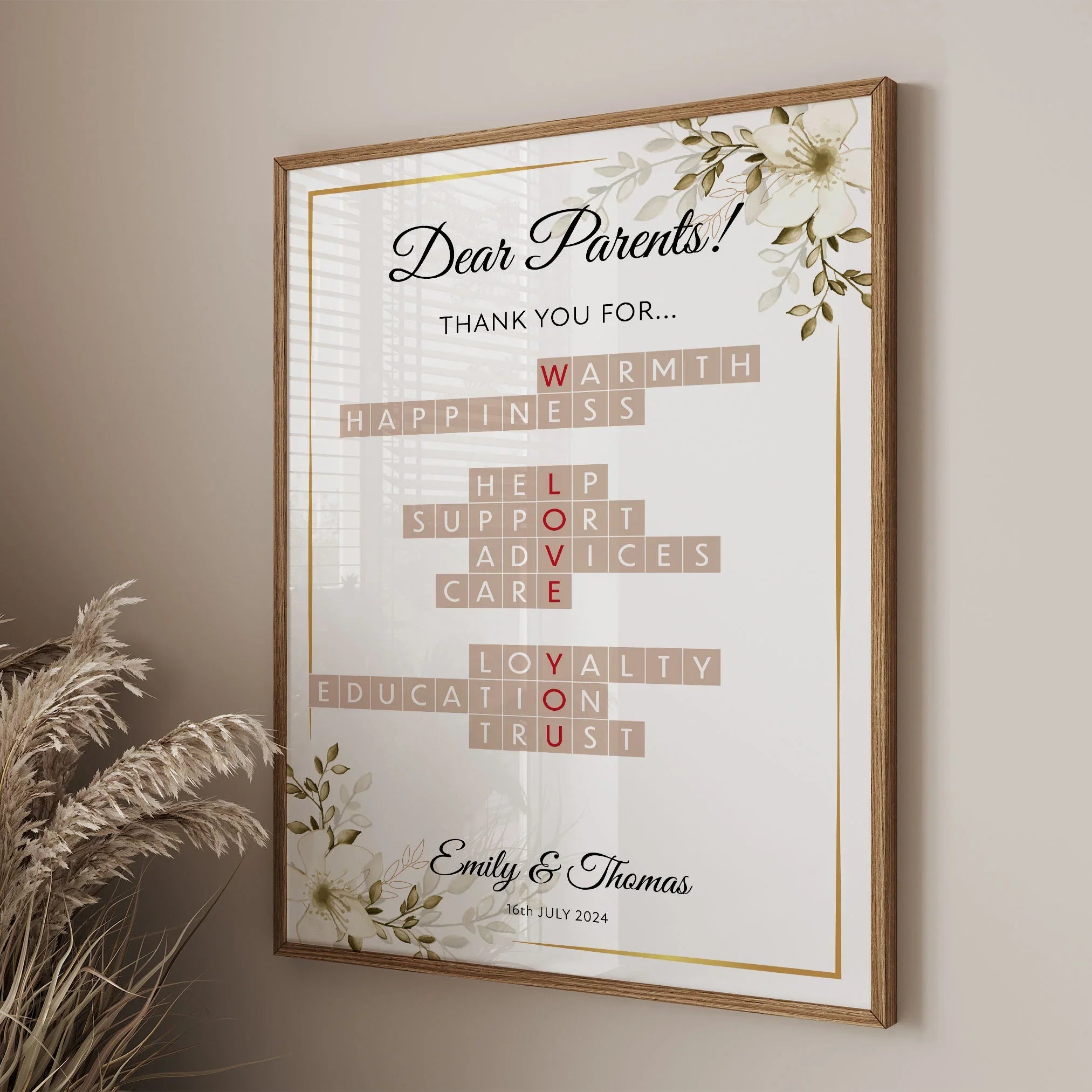 Custom Crossword and Scrabble Posters
