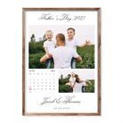 Personalised Father's Day 2025 photo calendar poster with custom images and highlighted date

