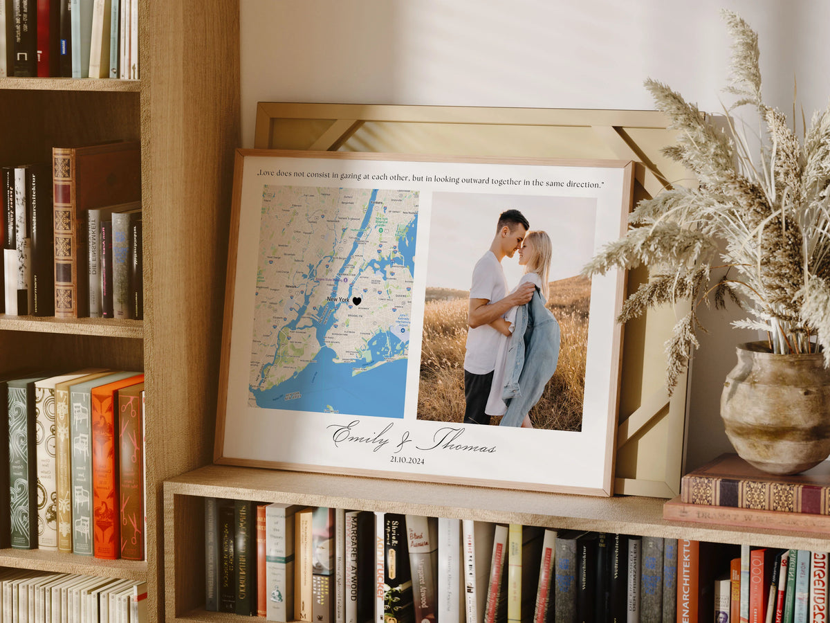 Map Posting Personalised Map Poster with Your Photo- Story Map, Your Story Map – UK ...