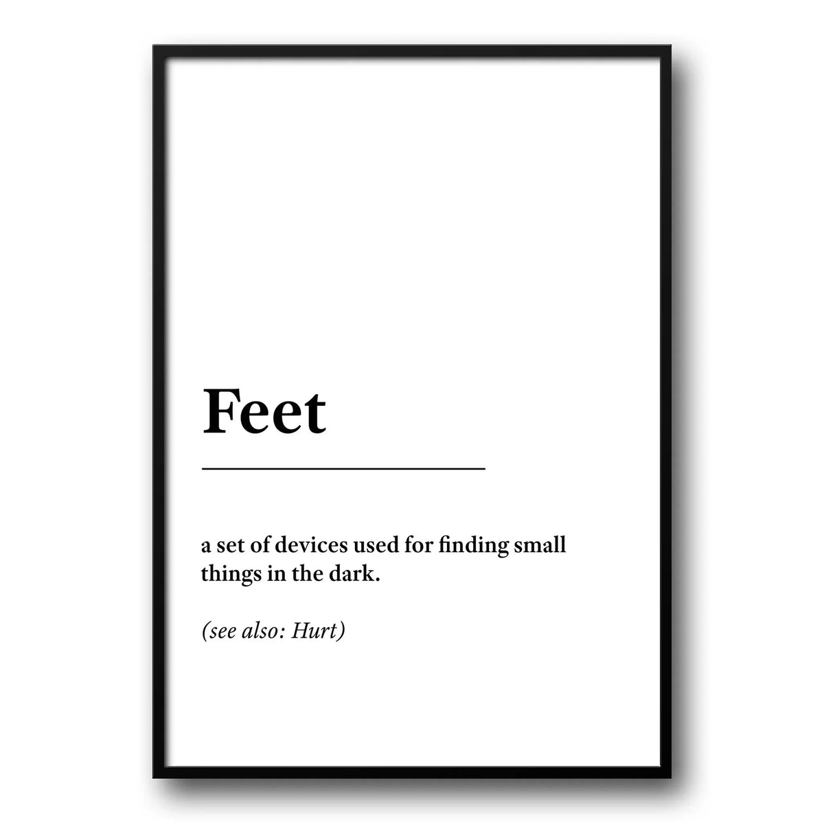 Feet Urban Dictionary Poster – UK Custom Posters