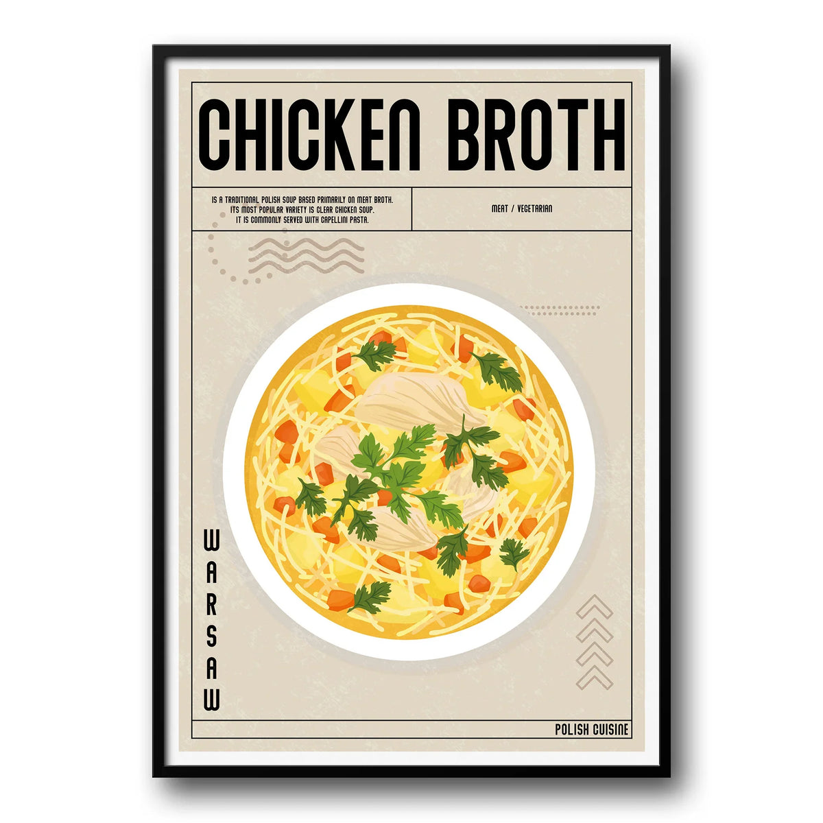Chicken Broth Poster Kitchen Poster – UK Custom Posters