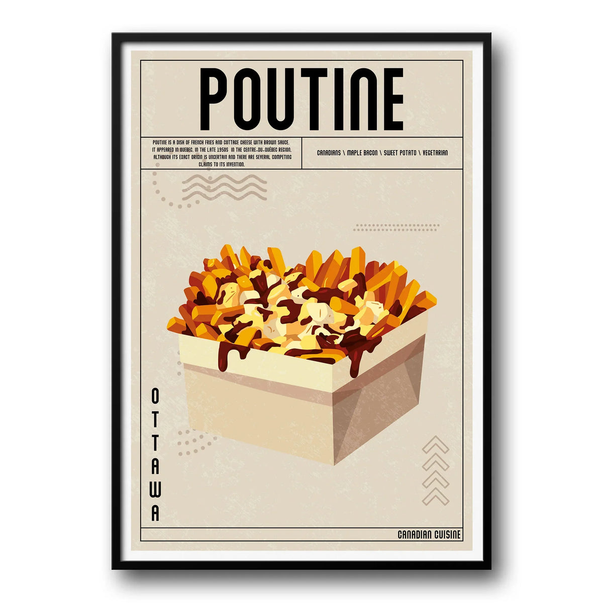 Poutine Poster Kitchen Poster – UK Custom Posters