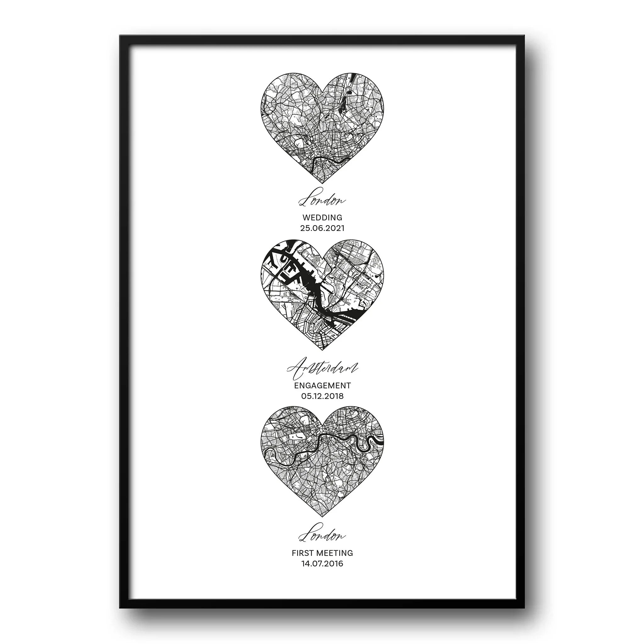 Custom Map Poster Of Any Locations, Story Maps – UK Custom Posters