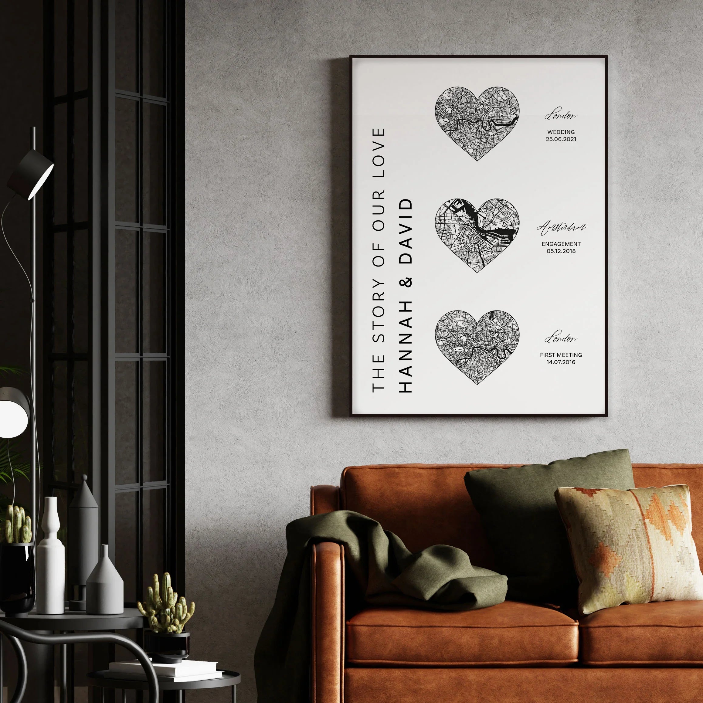 Custom Map Poster Of Any Locations, Story Maps – UK Custom Posters